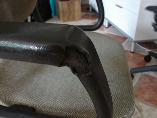 Old chair, handrest