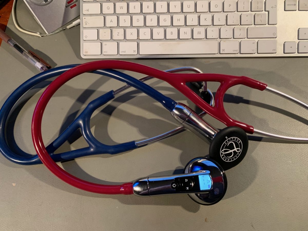 A very disinfected stethoscope